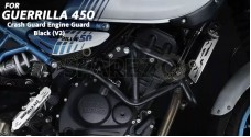 Fit For Royal Enfield Guerrilla 450 Crash Guard Engine Guard Black - SPAREZO